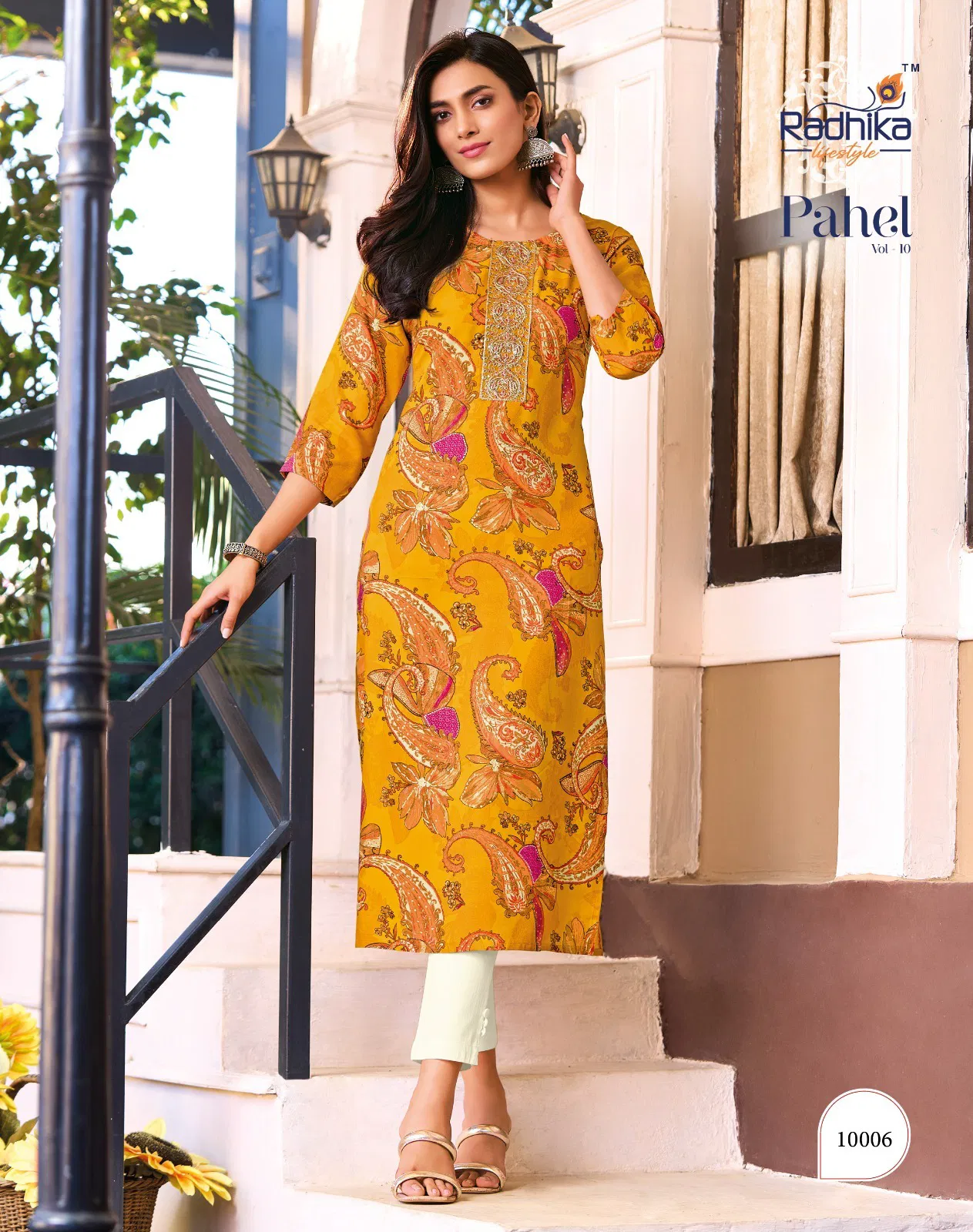 Pahel Vol 10 By Radhika Straight Cut Rayon Printed Kurti Wholesale Online